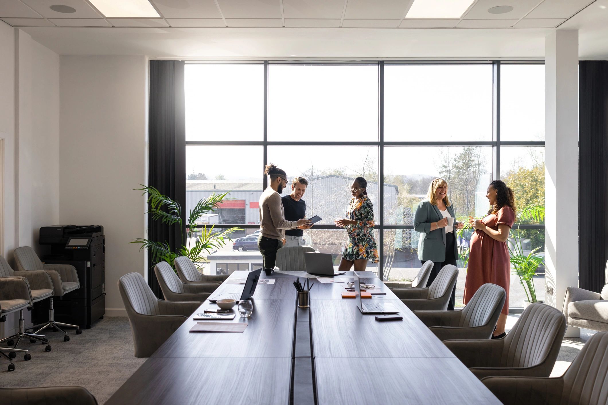 Bright modern office maintained to a professional standard